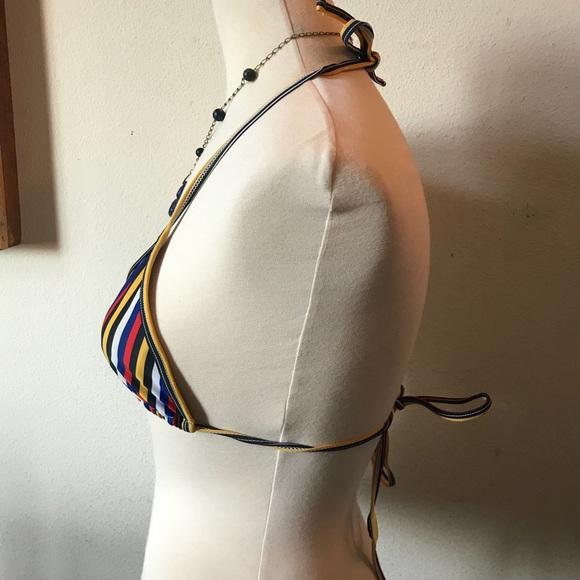 American Apparel triangle striped bikini top - Picture 4 of 8